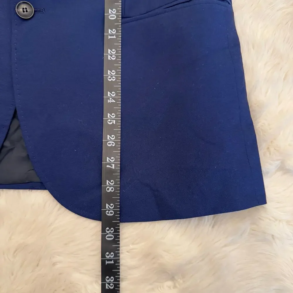Topman Blue Two Button Single Breasted Blazer Suit Jacket 42